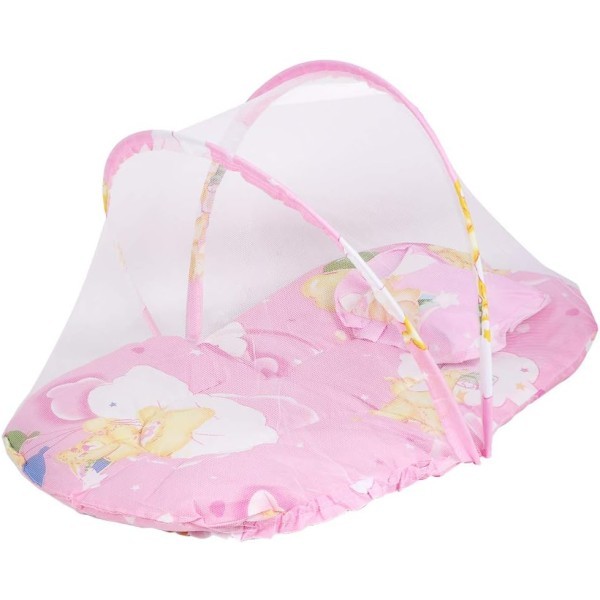 خيمة الناموسية باللون الزهري 🩷 🎀