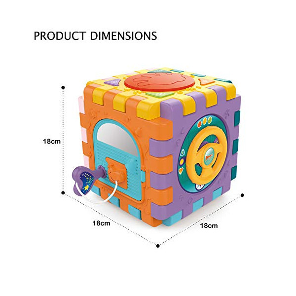 المكعب التعليمي المتعدد 6 في 1  🧠🥇