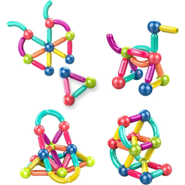 الليجو المغناطيسي 132 قطعة 🧲