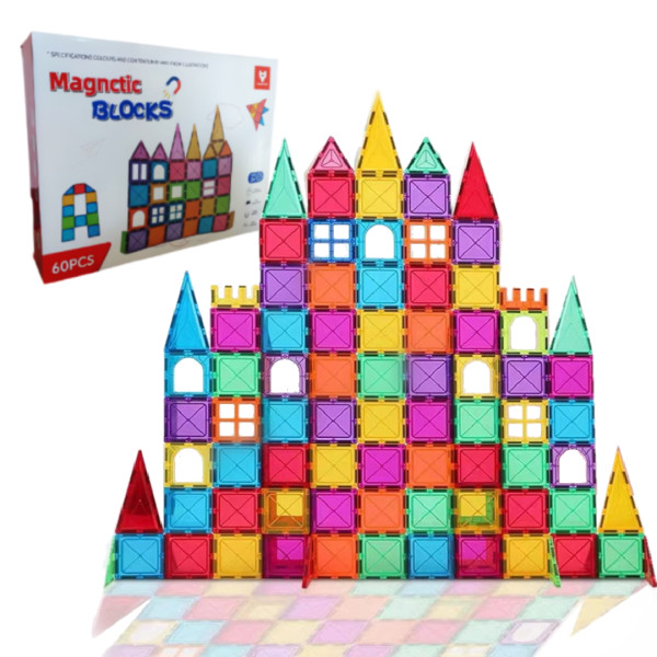 المكعبات المغناطيسية 60 قطعة 🧲✨