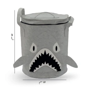 سلة الألعاب على شكل سمكة قرش 🦈🩶